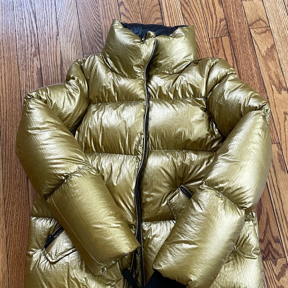 Mackage gold puffer jacket XS